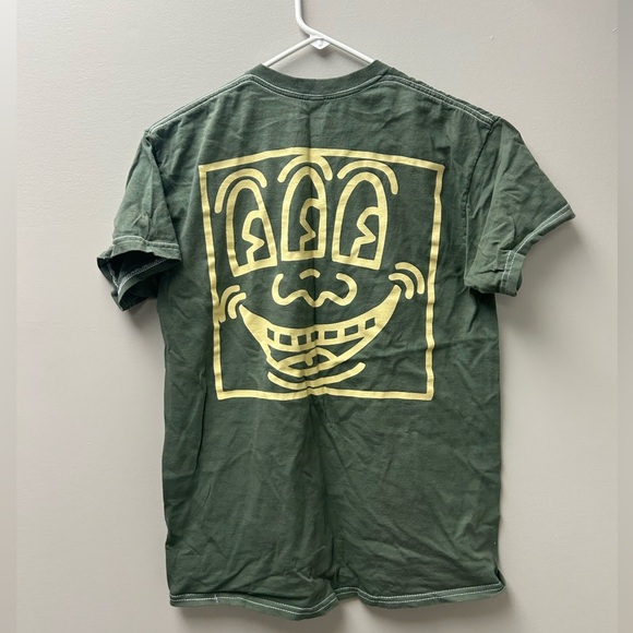 Keith Haring Three Eyed Monster Puff Green T Shirt - Picture 3 of 4